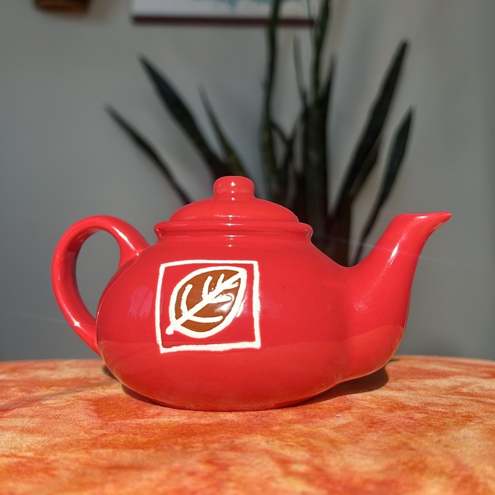 Miniature Red Teapot